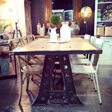 Protractor Eiffel Industrial Dining Table