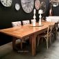 Florence Marble Inlay Double Extension Dining Table
