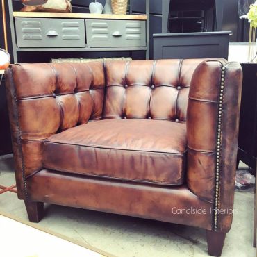 Loft Aged Leather Armchair