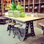 Protractor Eiffel Industrial Dining Table