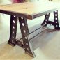 Protractor Eiffel Industrial Dining Table