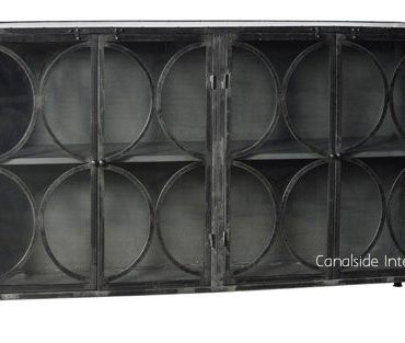 Mondrian Industrial Glass Door TV Unit / Sideboard