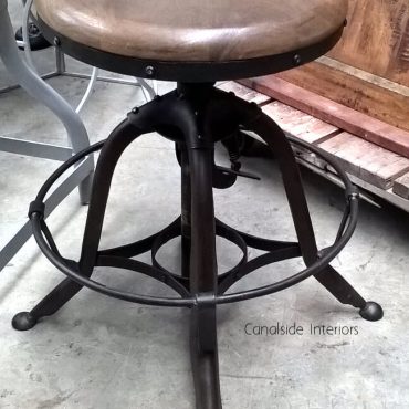 Capulet Industrial Adjustable Stool