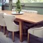 Florence Marble Inlay Double Extension Dining Table