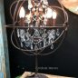Foucault Iron Orb Chrystal Table Lamp