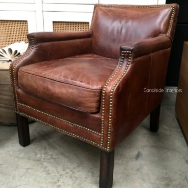 Metropolitan Aged Leather Armchair