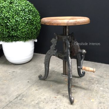 Valor Adjustable Industrial Stool with Crank