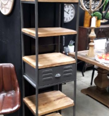 Ragnar 1 Drawer Industrial Display Unit / Bookshelf