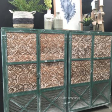Rollo 2 Door Unit - Distressed Green / Teal