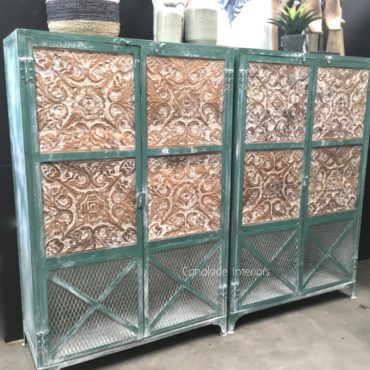 Rollo 2 Door Unit - Distressed Green / Teal