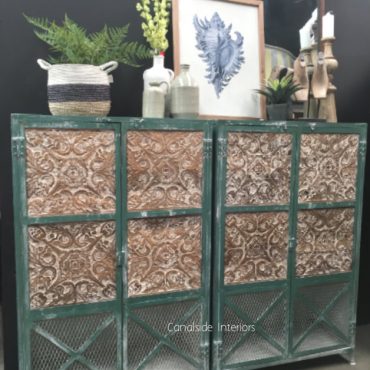 Rollo 2 Door Unit - Distressed Green / Teal