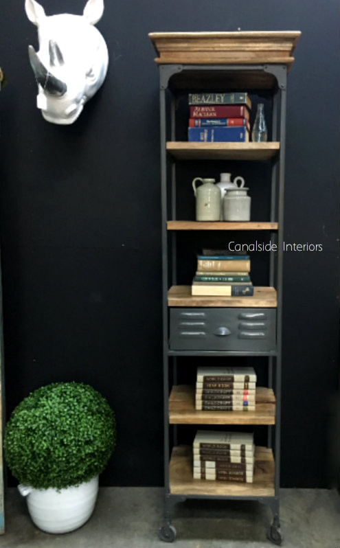 Ragnar 1 Drawer Industrial Display Unit / Bookshelf
