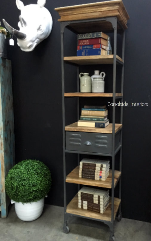 Ragnar 1 Drawer Industrial Display Unit / Bookshelf