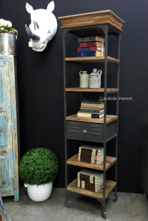 Ragnar 1 Drawer Industrial Display Unit / Bookshelf