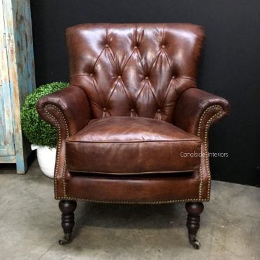 Knox Aged Leather Armchair