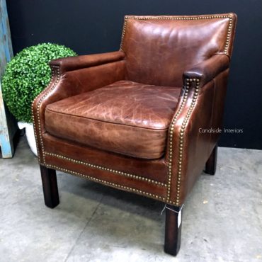 Metropolitan Aged Leather Armchair