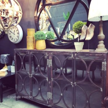 Mondrian Industrial Glass Door TV Unit / Sideboard