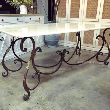 Peralta Dining Table with Marble Top