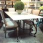 Peralta Dining Table with Marble Top