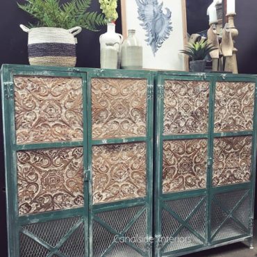 Rollo 2 Door Unit - Distressed Green / Teal