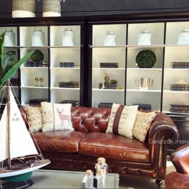 Lincoln Aged Leather Chesterfield