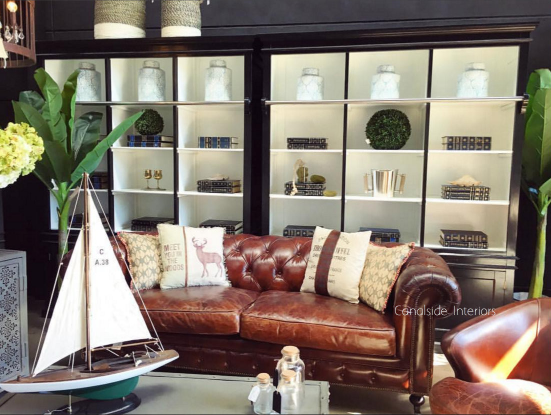 Lincoln Aged Leather Chesterfield