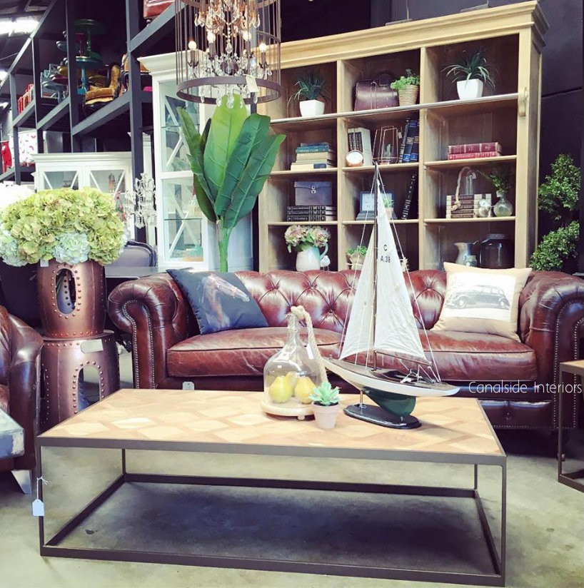 Lincoln Aged Leather Chesterfield