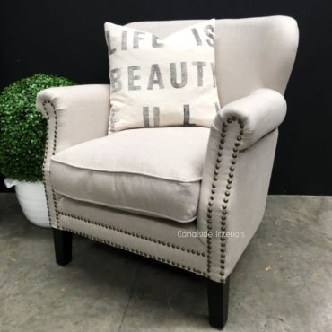 Scottie Occasional Armchair with Stud Detailing
