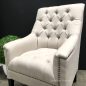 Specter Buttoned Occasional Armchair with Stud Detailing