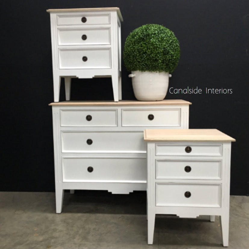 Peninsula 4 Drawer Chest and Bedsides