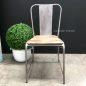 Arrow Industrial Mesh Chair with wooden seat