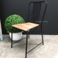 Arrow Industrial Mesh Chair with wooden seat