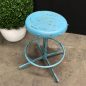 Bubblegum Industrial Low Stool