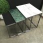 Tri-Colour Marble Nest Side Tables