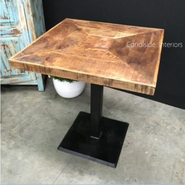 Emerson Rustic Cafe Table Top & Base