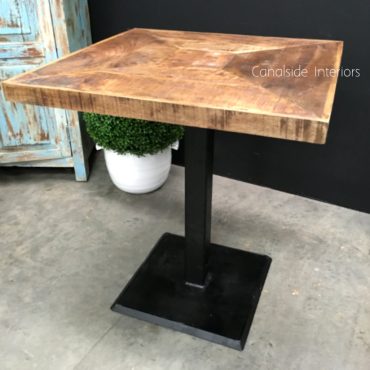 Emerson Rustic Cafe Table Top & Base