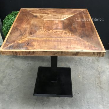 Emerson Rustic Cafe Table Top & Base