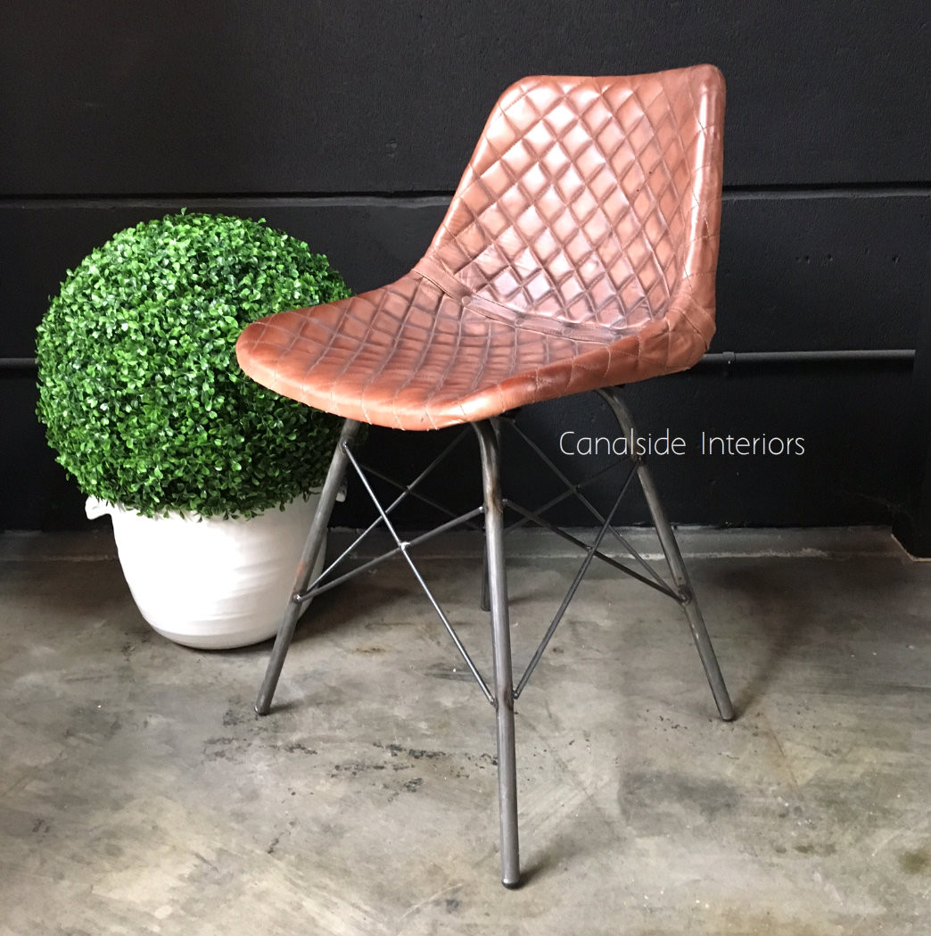 Aviato Aged Leather Chair