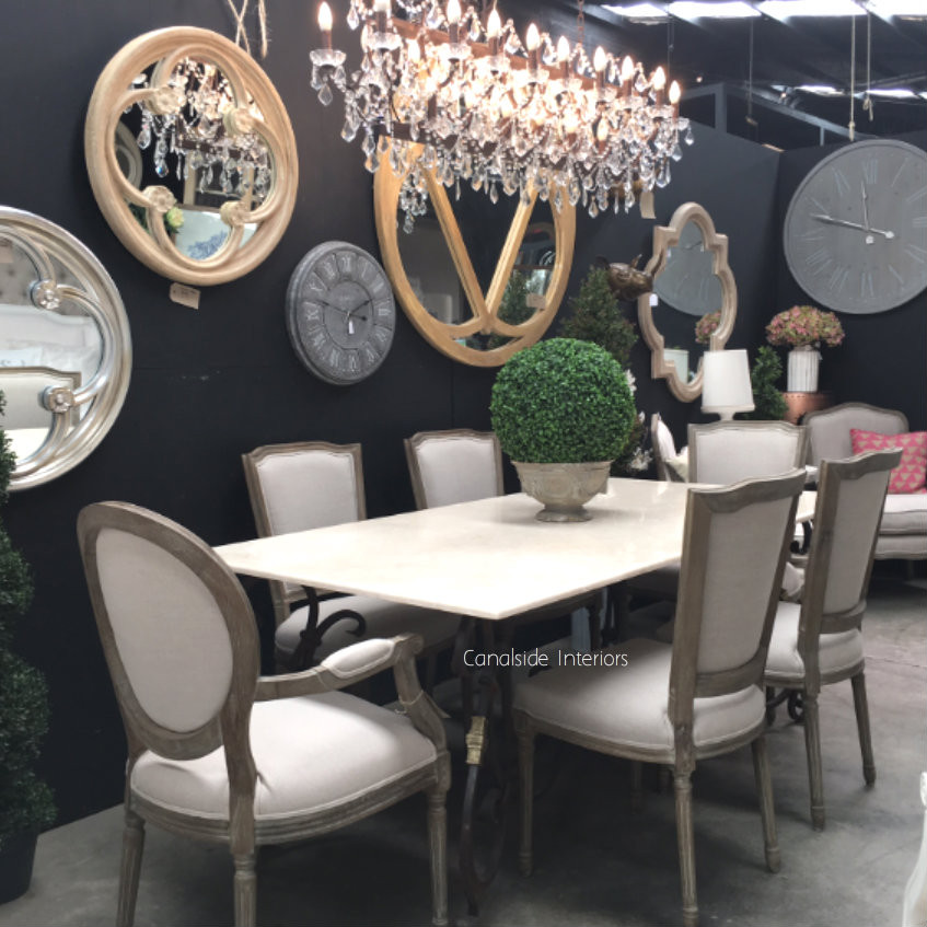 Peralta Dining Table with Marble Top