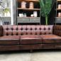 Loft Aged Leather 3 Seater Sofa