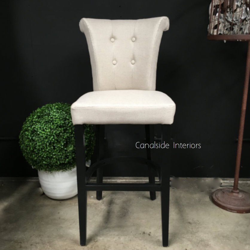 Montague Upholstered Buttoned Back Bar Stool