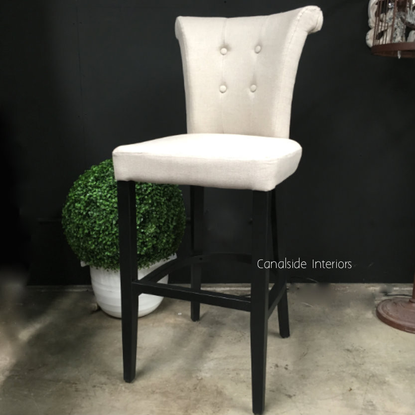 Montague Upholstered Buttoned Back Bar Stool
