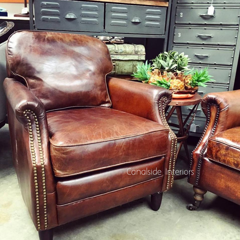 Kennedy Aged Leather Armchair