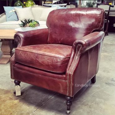 Newport Aged Leather Armchair