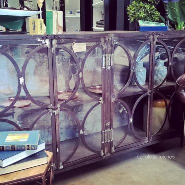 Mondrian Industrial Glass Door TV Unit / Sideboard
