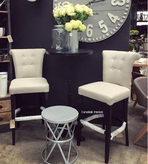 Montague Upholstered Buttoned Back Bar Stool