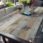Omega Industrial Dining Table with recycled wood top