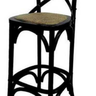Cross Back Bar Stool