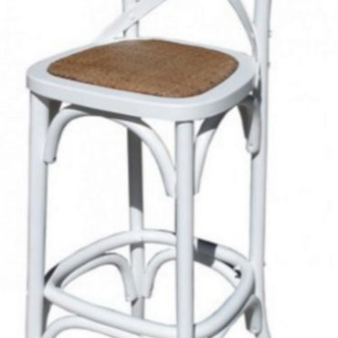 Cross Back Bar Stool