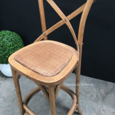 Cross Back Bar Stool